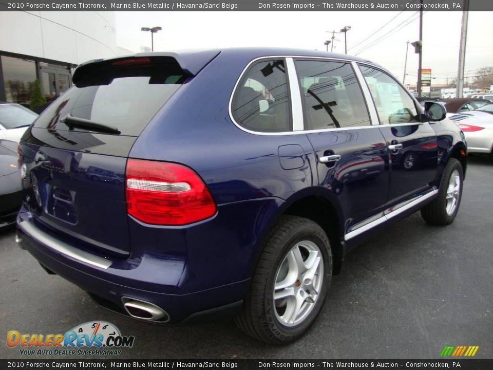 2010 Porsche Cayenne Tiptronic Marine Blue Metallic / Havanna/Sand Beige Photo #6