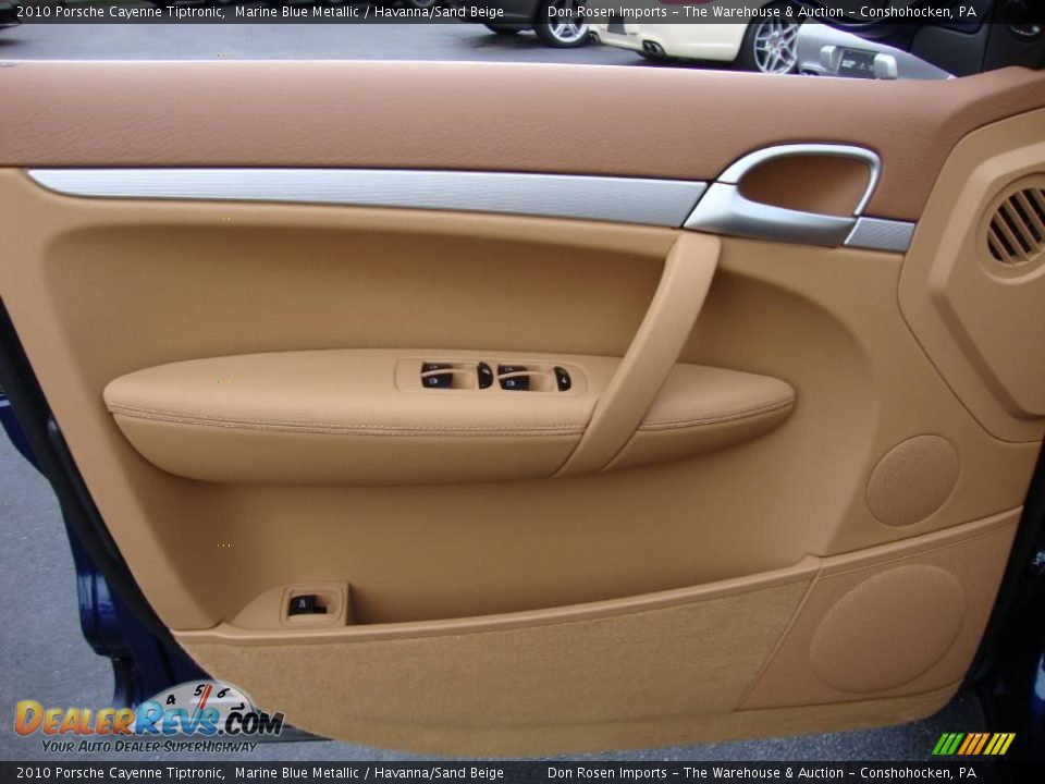 2010 Porsche Cayenne Tiptronic Marine Blue Metallic / Havanna/Sand Beige Photo #12