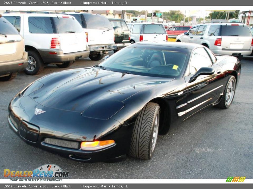 2003 Chevrolet Corvette Z06 Black / Black Photo #1