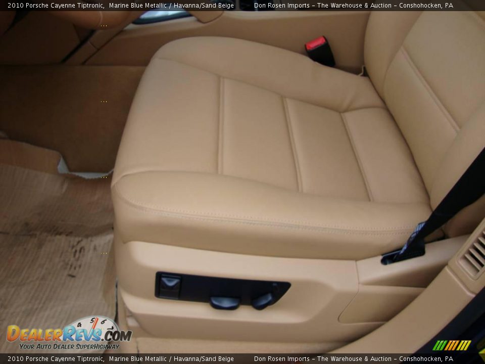 2010 Porsche Cayenne Tiptronic Marine Blue Metallic / Havanna/Sand Beige Photo #14