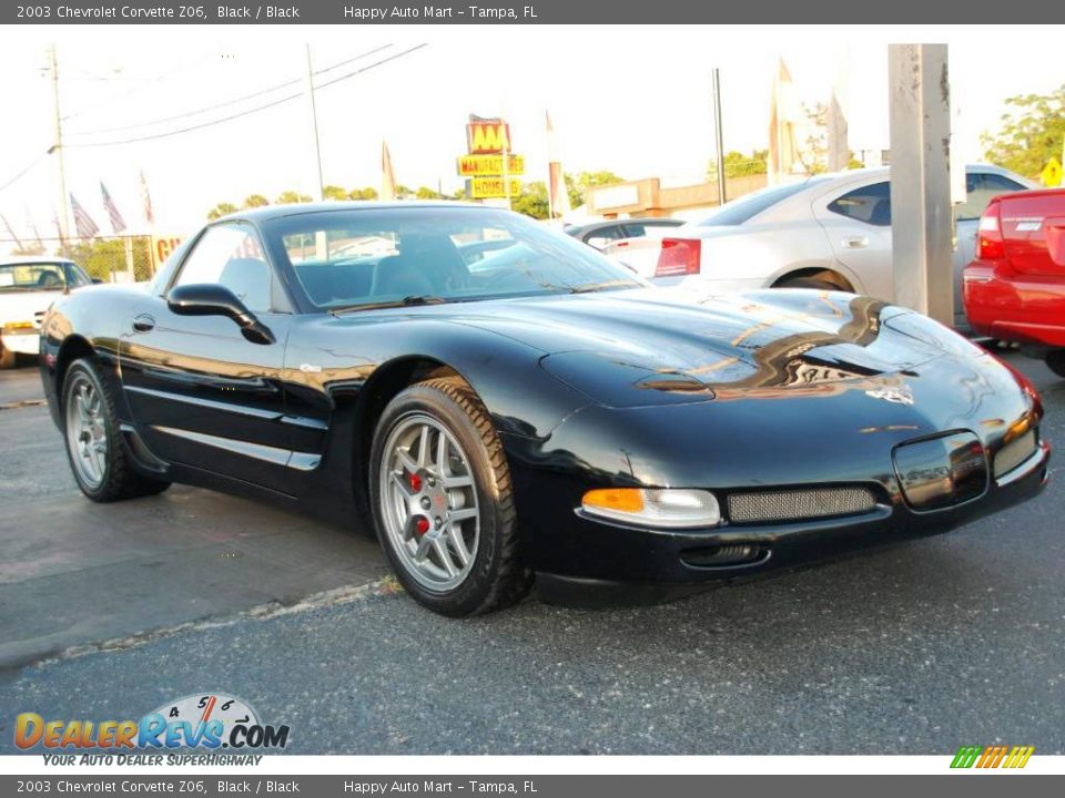 2003 Chevrolet Corvette Z06 Black / Black Photo #4