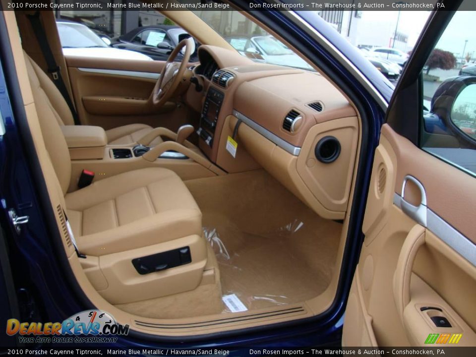2010 Porsche Cayenne Tiptronic Marine Blue Metallic / Havanna/Sand Beige Photo #18