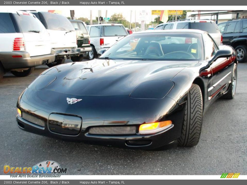 2003 Chevrolet Corvette Z06 Black / Black Photo #8