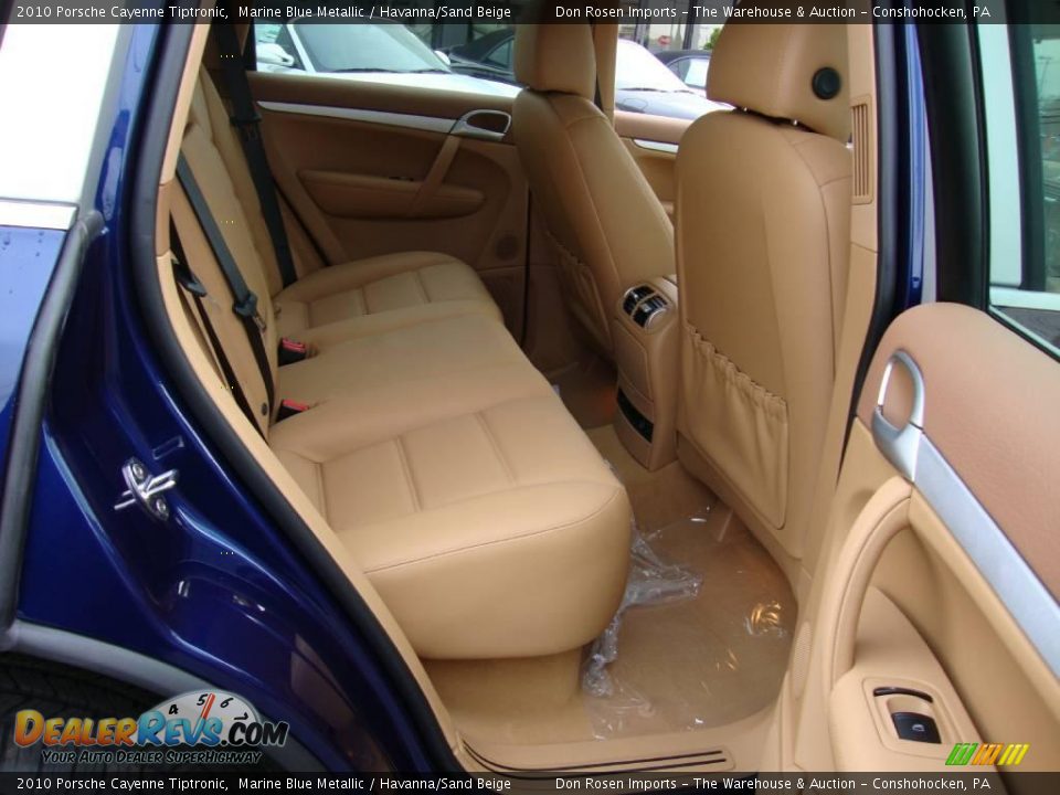 2010 Porsche Cayenne Tiptronic Marine Blue Metallic / Havanna/Sand Beige Photo #19