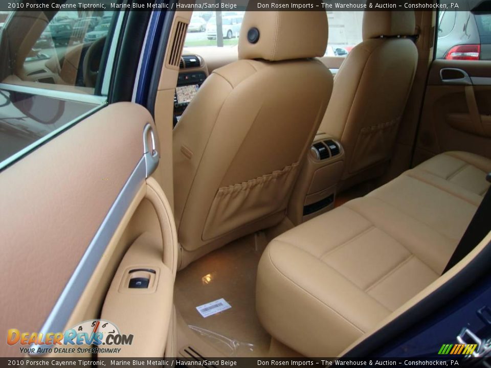 2010 Porsche Cayenne Tiptronic Marine Blue Metallic / Havanna/Sand Beige Photo #20