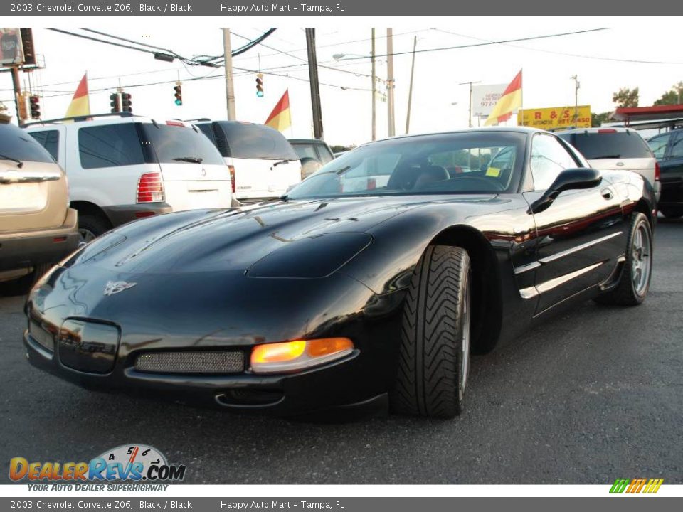 2003 Chevrolet Corvette Z06 Black / Black Photo #10
