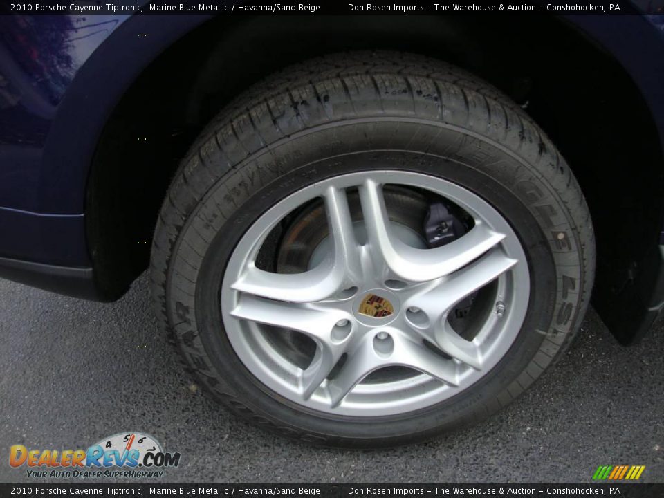 2010 Porsche Cayenne Tiptronic Marine Blue Metallic / Havanna/Sand Beige Photo #23