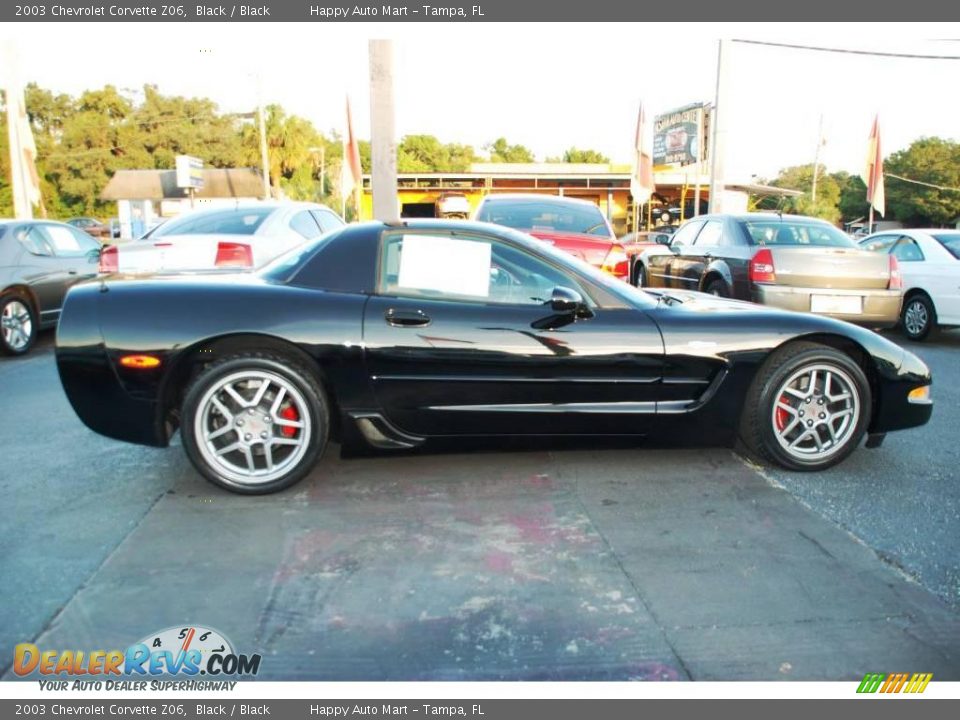 2003 Chevrolet Corvette Z06 Black / Black Photo #13
