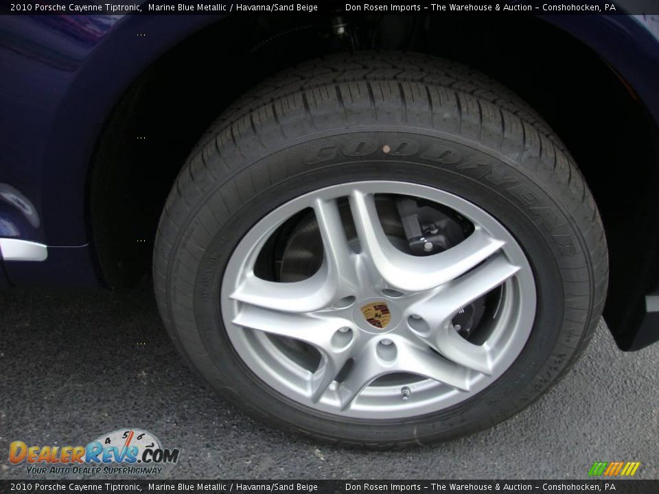 2010 Porsche Cayenne Tiptronic Marine Blue Metallic / Havanna/Sand Beige Photo #24