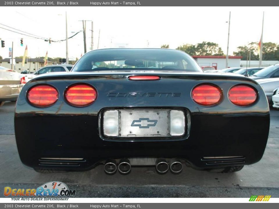 2003 Chevrolet Corvette Z06 Black / Black Photo #14