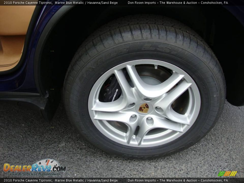 2010 Porsche Cayenne Tiptronic Marine Blue Metallic / Havanna/Sand Beige Photo #26