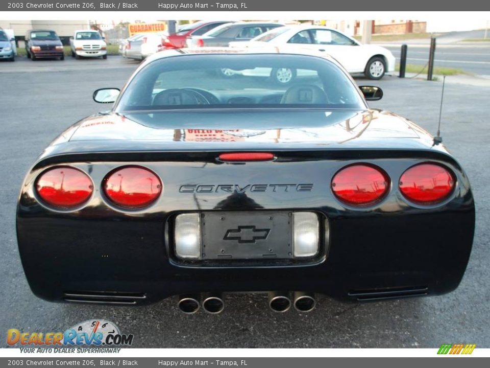 2003 Chevrolet Corvette Z06 Black / Black Photo #16