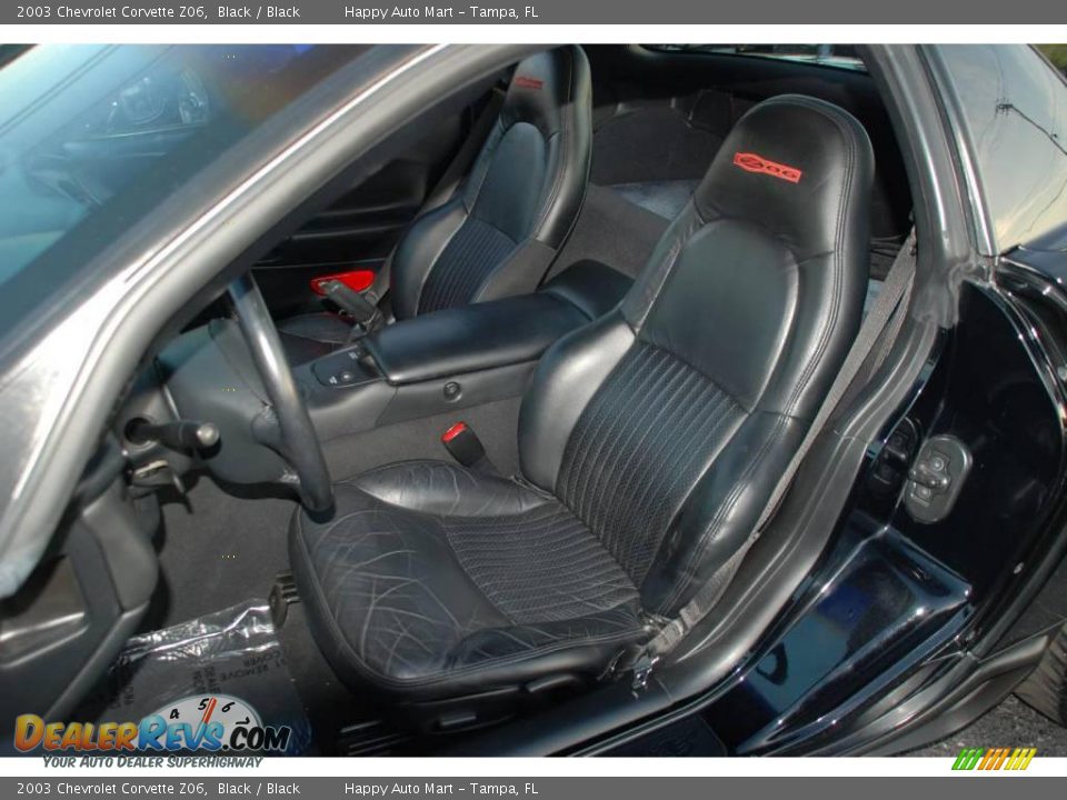 2003 Chevrolet Corvette Z06 Black / Black Photo #18