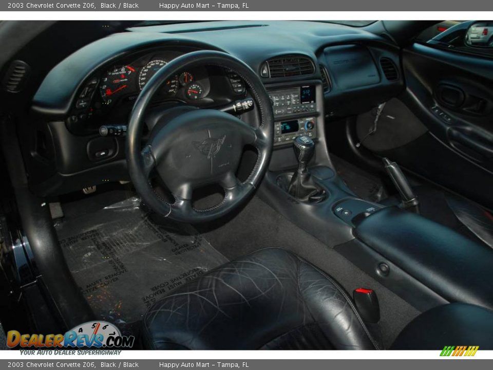 2003 Chevrolet Corvette Z06 Black / Black Photo #19