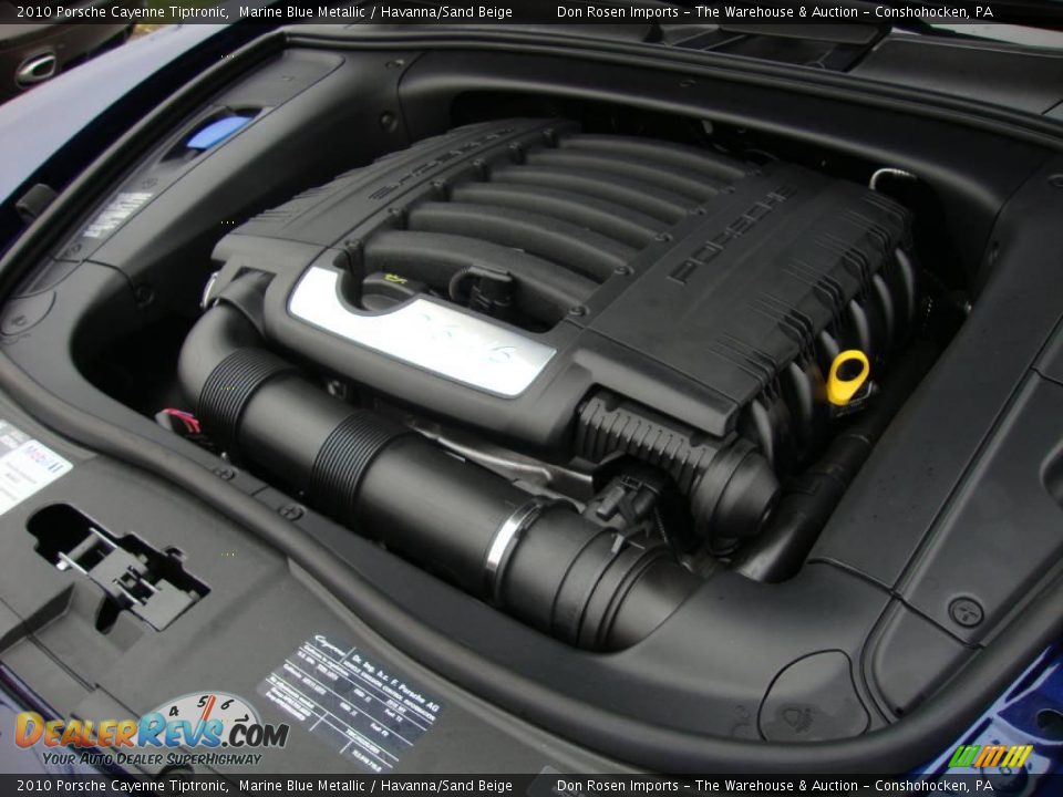 2010 Porsche Cayenne Tiptronic Marine Blue Metallic / Havanna/Sand Beige Photo #32