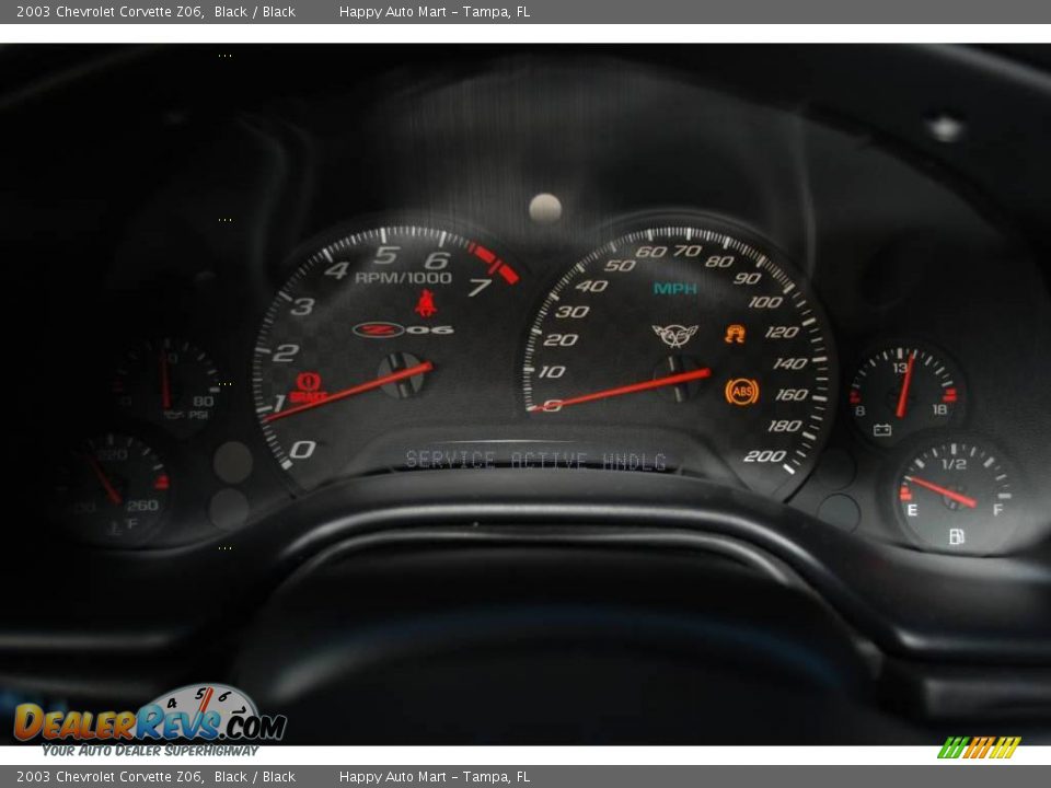 2003 Chevrolet Corvette Z06 Black / Black Photo #23