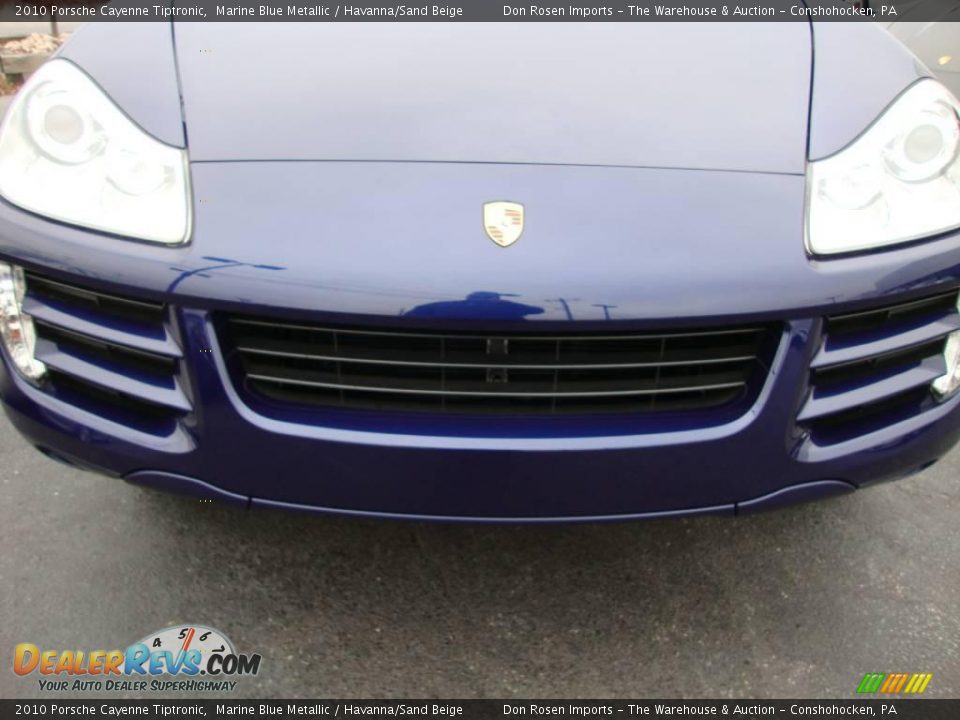 2010 Porsche Cayenne Tiptronic Marine Blue Metallic / Havanna/Sand Beige Photo #33
