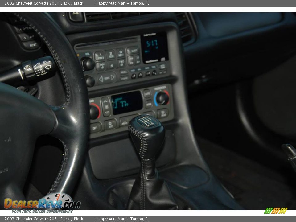 2003 Chevrolet Corvette Z06 Black / Black Photo #25