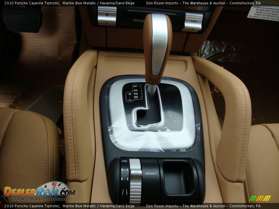 2010 Porsche Cayenne Tiptronic Marine Blue Metallic / Havanna/Sand Beige Photo #35