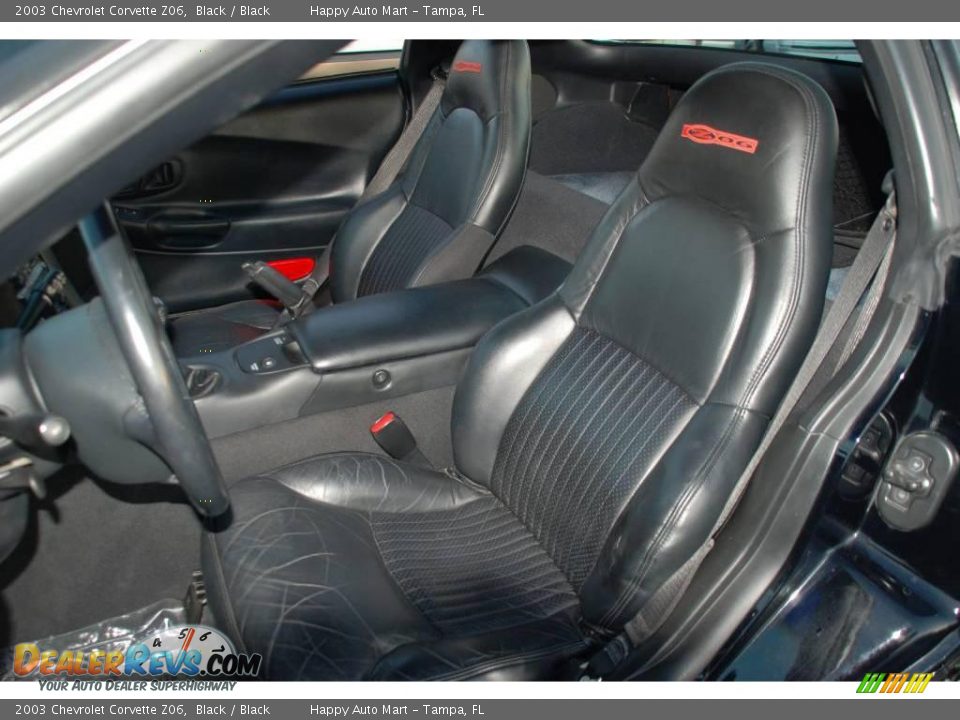 2003 Chevrolet Corvette Z06 Black / Black Photo #28