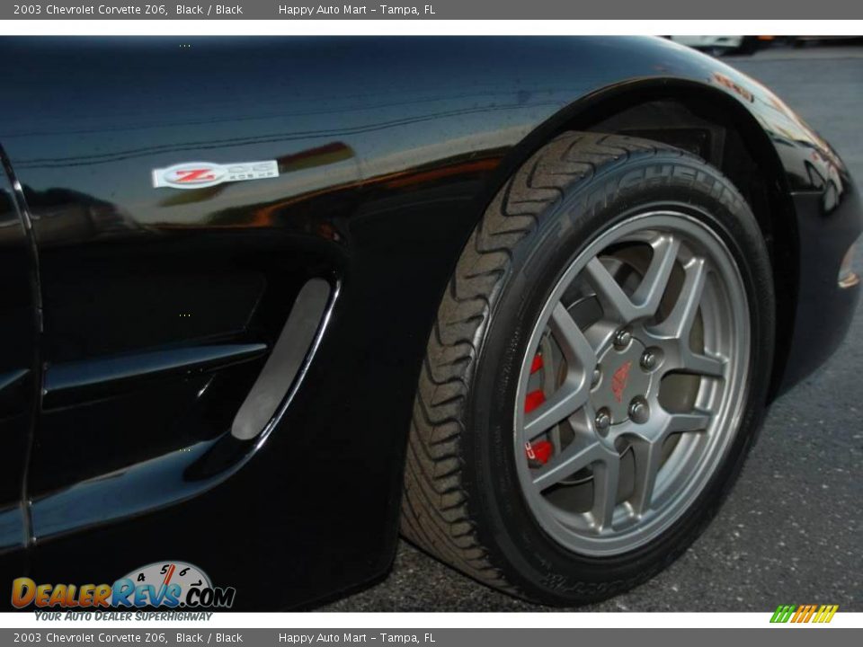 2003 Chevrolet Corvette Z06 Black / Black Photo #30