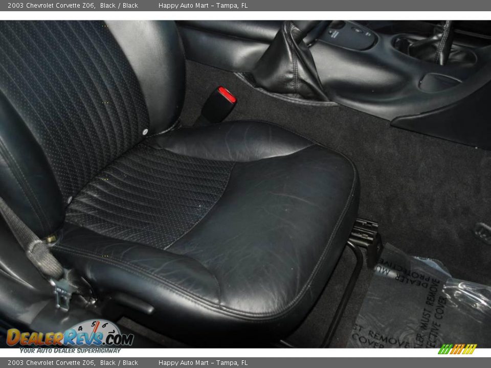 2003 Chevrolet Corvette Z06 Black / Black Photo #31