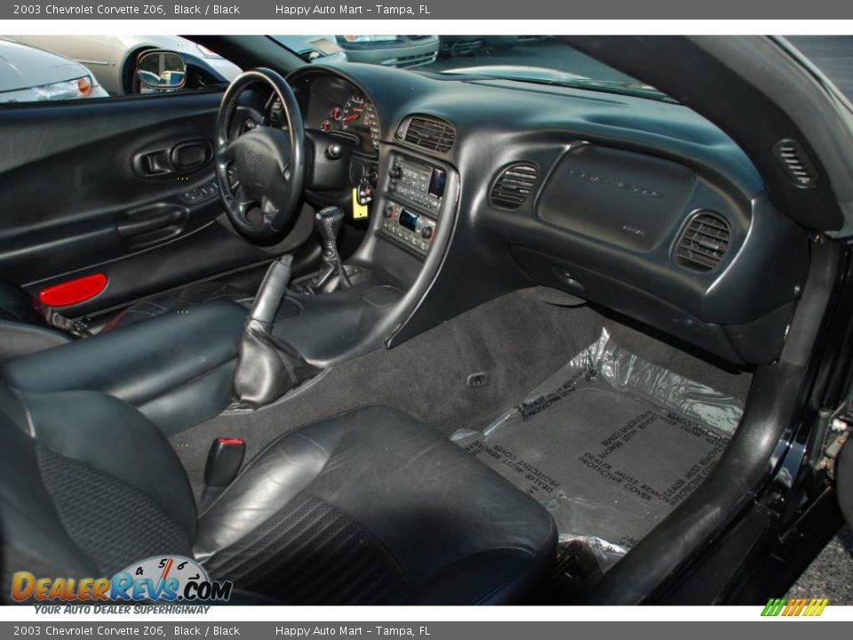 2003 Chevrolet Corvette Z06 Black / Black Photo #32
