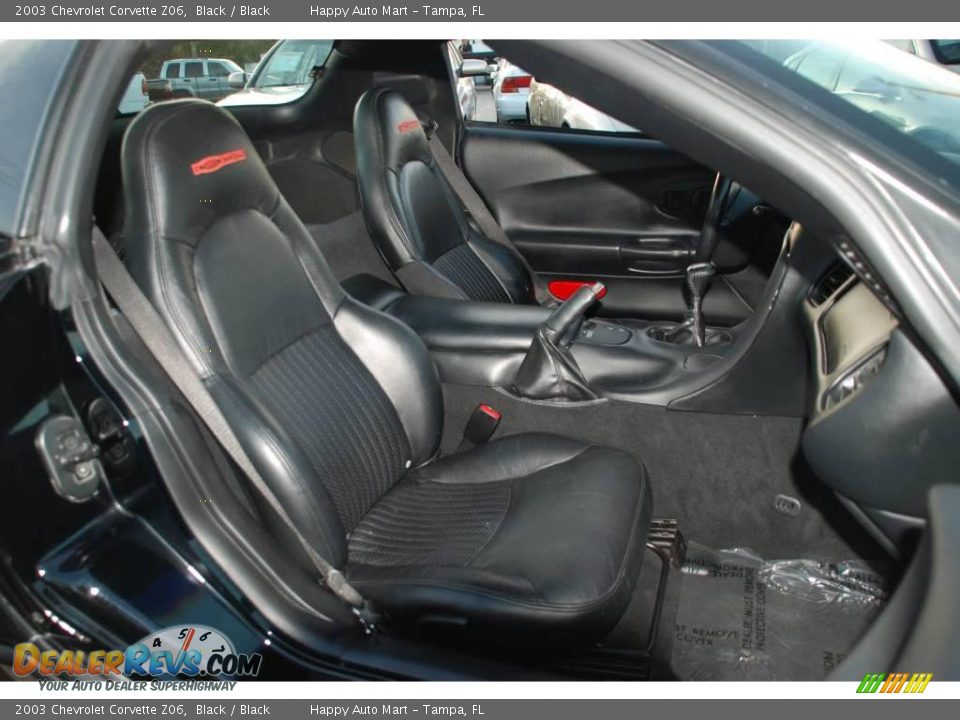 2003 Chevrolet Corvette Z06 Black / Black Photo #33