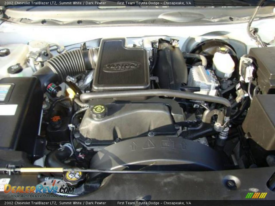 2002 Chevrolet TrailBlazer LTZ Summit White / Dark Pewter Photo #24