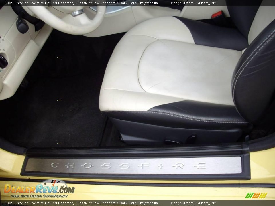 2005 Chrysler Crossfire Limited Roadster Classic Yellow Pearlcoat / Dark Slate Grey/Vanilla Photo #12