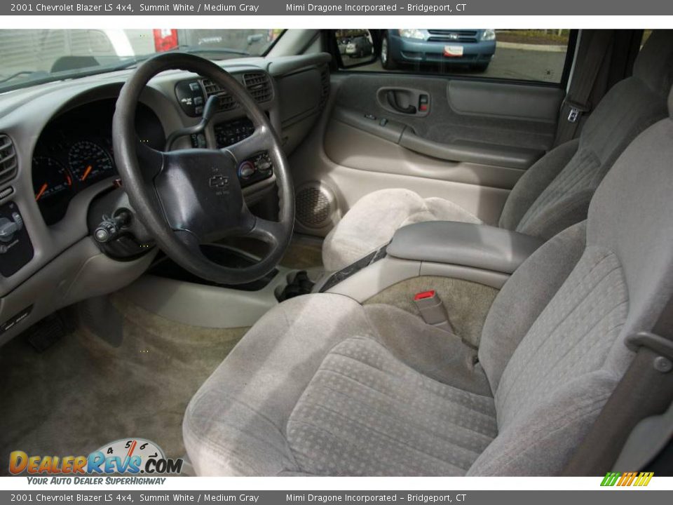 2001 Chevrolet Blazer LS 4x4 Summit White / Medium Gray Photo #8
