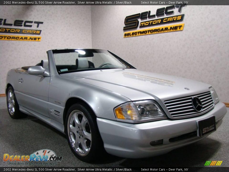 2002 Mercedes-Benz SL 500 Silver Arrow Roadster Silver Arrow Ultra Metallic / Silver/Black Photo #3