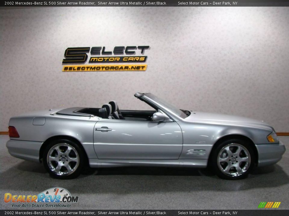 2002 Mercedes-Benz SL 500 Silver Arrow Roadster Silver Arrow Ultra Metallic / Silver/Black Photo #4