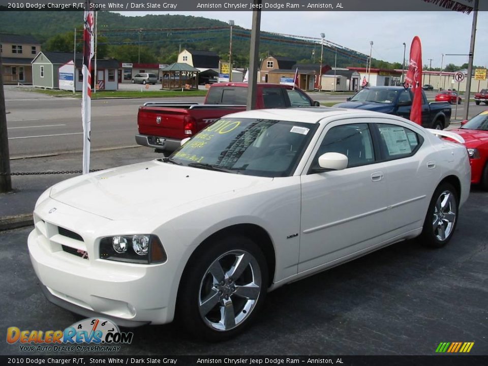 2010 Dodge Charger R/T Stone White / Dark Slate Gray Photo #1