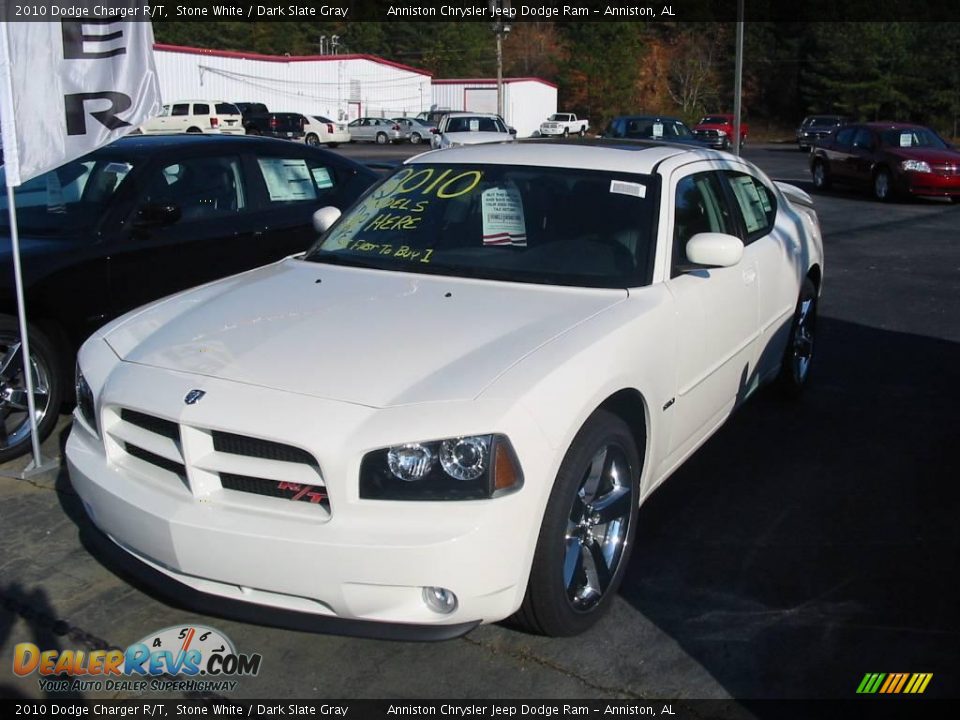 2010 Dodge Charger R/T Stone White / Dark Slate Gray Photo #2