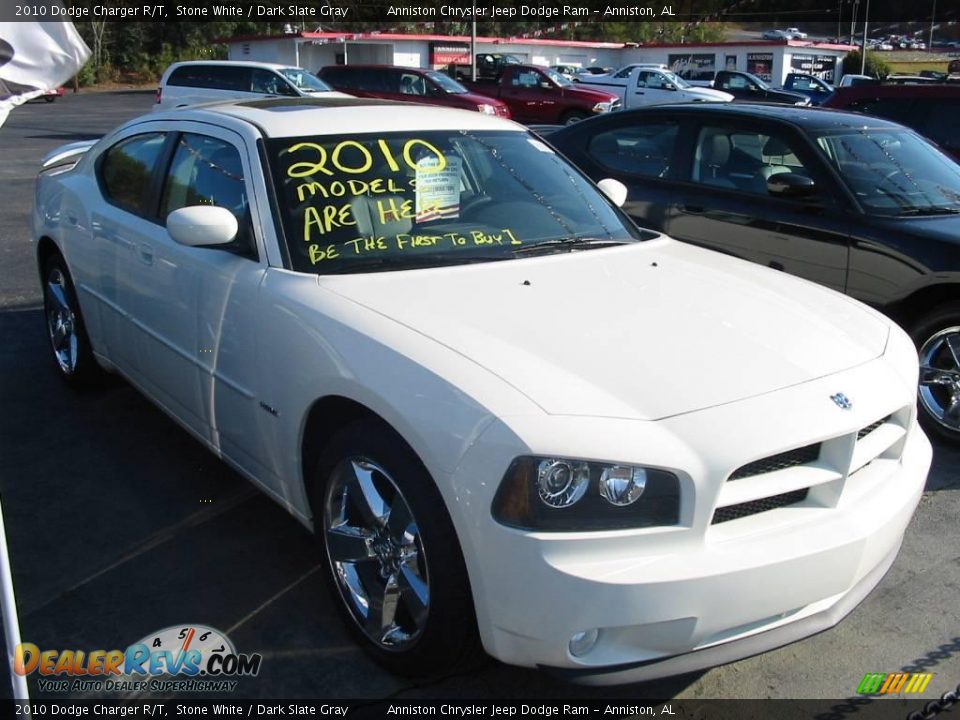 2010 Dodge Charger R/T Stone White / Dark Slate Gray Photo #3