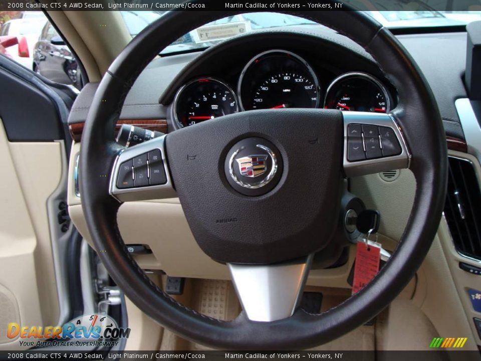 2008 Cadillac CTS 4 AWD Sedan Light Platinum / Cashmere/Cocoa Photo #19
