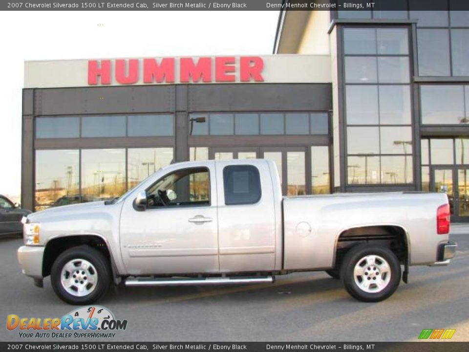 2007 Chevrolet Silverado 1500 LT Extended Cab Silver Birch Metallic / Ebony Black Photo #1