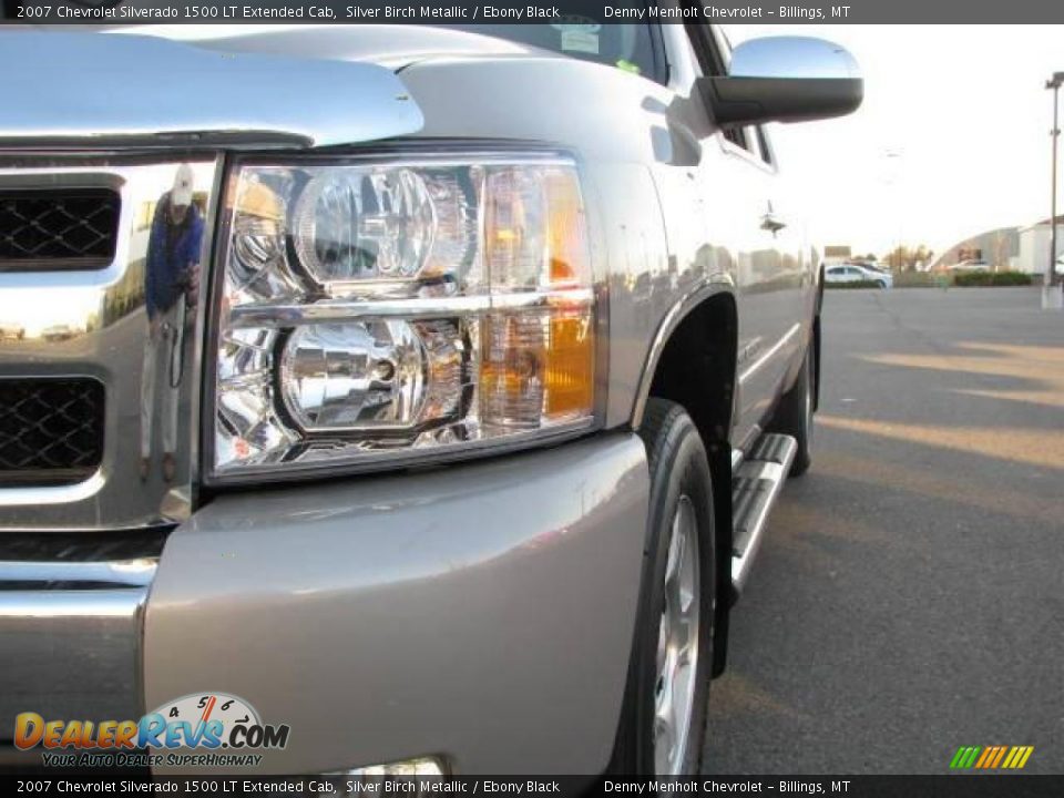 2007 Chevrolet Silverado 1500 LT Extended Cab Silver Birch Metallic / Ebony Black Photo #3