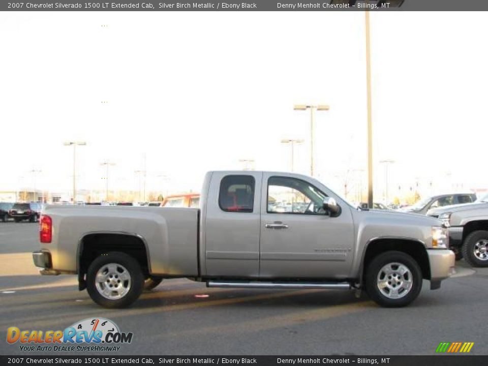 2007 Chevrolet Silverado 1500 LT Extended Cab Silver Birch Metallic / Ebony Black Photo #5
