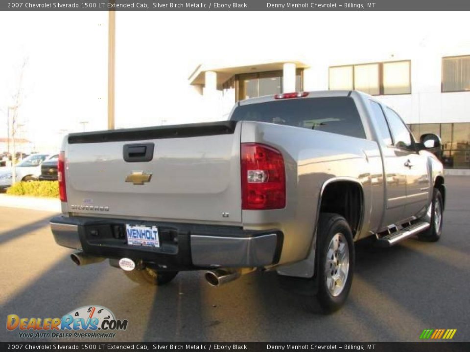 2007 Chevrolet Silverado 1500 LT Extended Cab Silver Birch Metallic / Ebony Black Photo #6