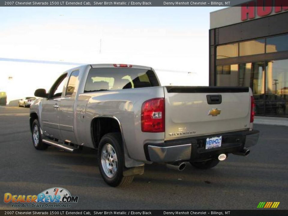 2007 Chevrolet Silverado 1500 LT Extended Cab Silver Birch Metallic / Ebony Black Photo #7