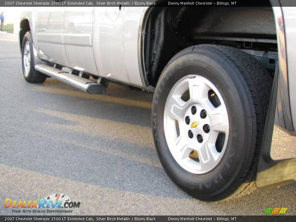 2007 Chevrolet Silverado 1500 LT Extended Cab Silver Birch Metallic / Ebony Black Photo #8