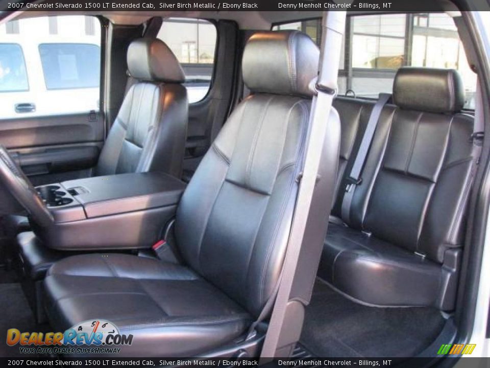 2007 Chevrolet Silverado 1500 LT Extended Cab Silver Birch Metallic / Ebony Black Photo #10