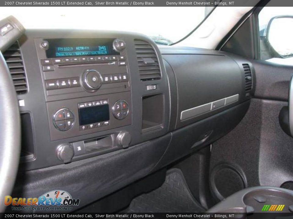2007 Chevrolet Silverado 1500 LT Extended Cab Silver Birch Metallic / Ebony Black Photo #12