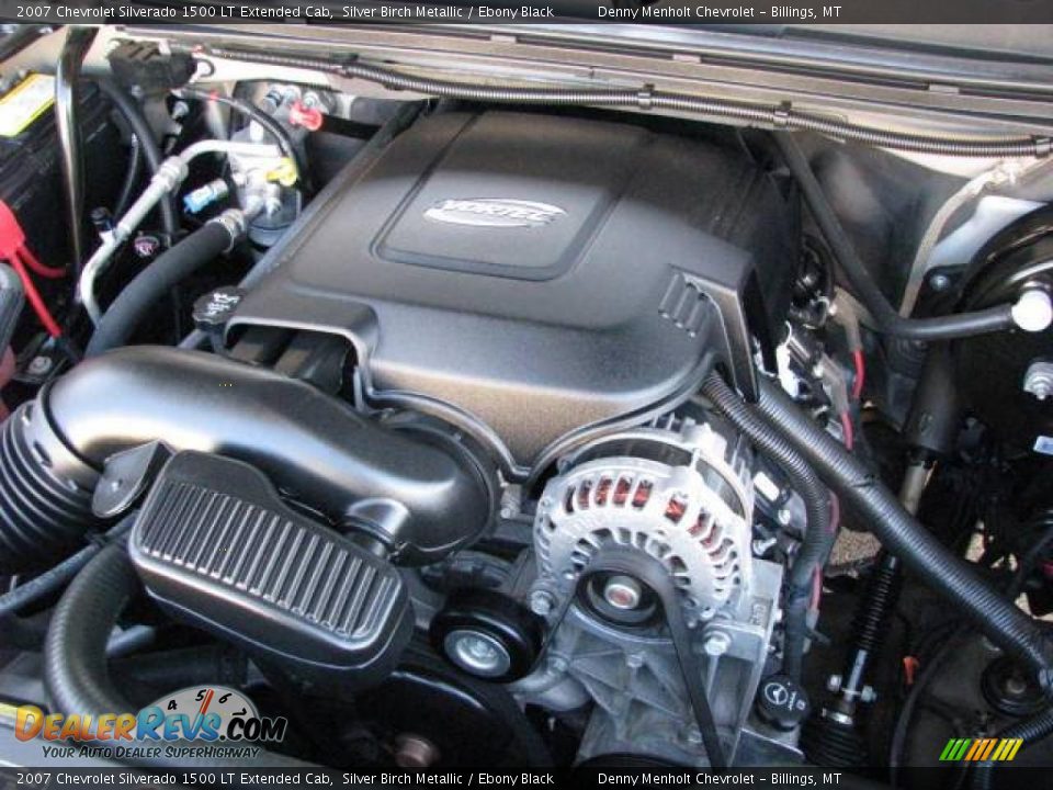 2007 Chevrolet Silverado 1500 LT Extended Cab Silver Birch Metallic / Ebony Black Photo #14