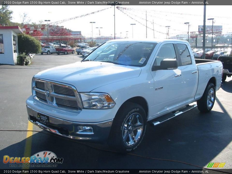 2010 Dodge Ram 1500 Big Horn Quad Cab Stone White / Dark Slate/Medium Graystone Photo #1