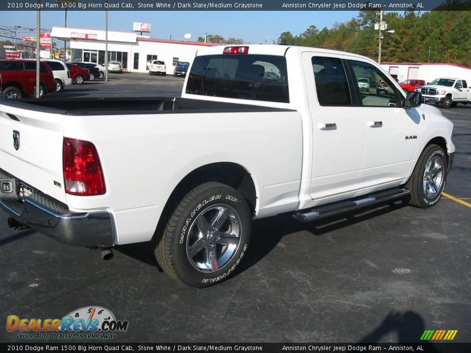 2010 Dodge Ram 1500 Big Horn Quad Cab Stone White / Dark Slate/Medium Graystone Photo #4
