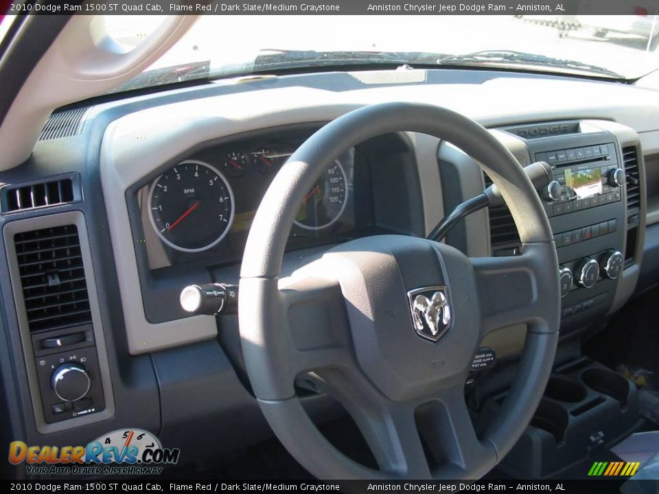 2010 Dodge Ram 1500 ST Quad Cab Flame Red / Dark Slate/Medium Graystone Photo #5