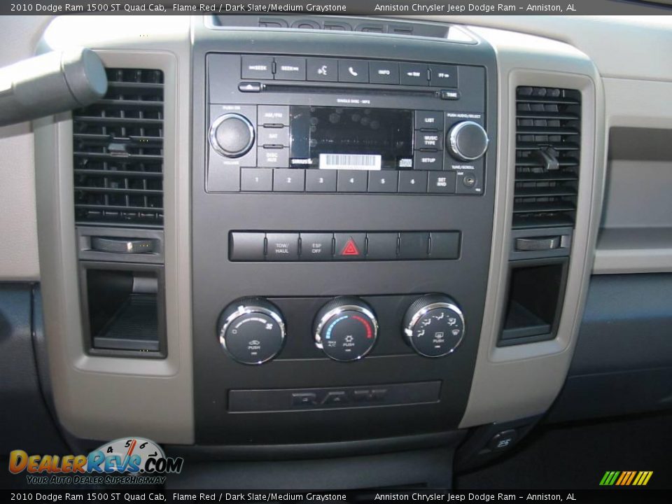 2010 Dodge Ram 1500 ST Quad Cab Flame Red / Dark Slate/Medium Graystone Photo #6
